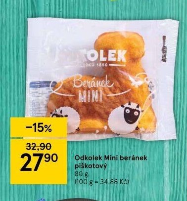 Odkolek Mini beránek piškotový