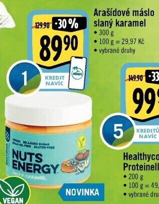 Arašídové máslo Nuts Energy Bombus