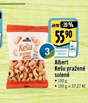Kešu pražené Albert