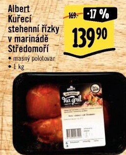 Kuřecí stehenní řízek v marinádě Středomoří Od řezníka na gril Albert