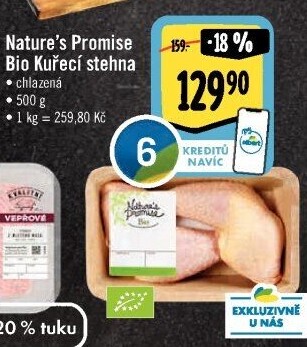 Kuřecí stehna bio Nature'