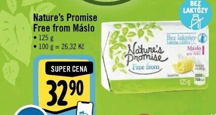 Máslo bez laktózy Free From Nature'