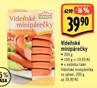 Minipárečky vídeňské Ponnath