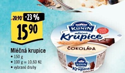 Mléčná krupice Kunín
