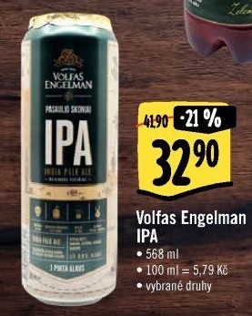 Pivo IPA Volfas Engelman