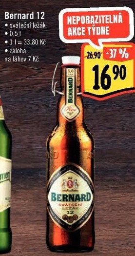 Pivo světlý ležák 12° SvátečníBernard