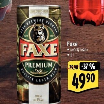 Pivo světlý ležák Faxe