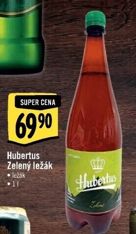 Pivo zelený ležák Hubertus