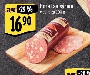 Salám Horal se sýrem Krásno