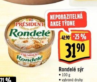 Sýr termizovaný Rondelé President