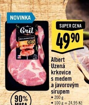 Uzená krkovice s medem a javorovým sirupem Albert Gril