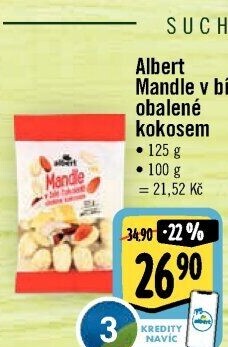 Mandle v čokoládě Albert