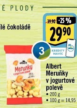 Meruňky v jogurtu Albert Quality