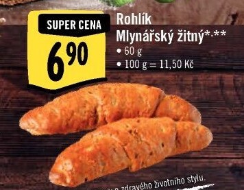 Rohlík Mlynářský žitný Albert