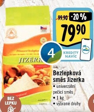 Směs bez lepku Jizerka Jizerské pekárny