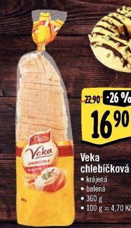 Veka chlebíčková Delta