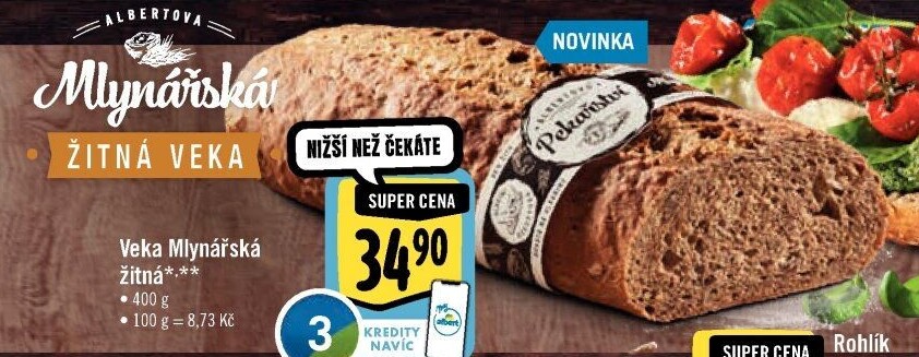 Veka Mlynářská žitná Albert