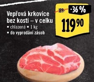 Vepřová krkovice bez kosti