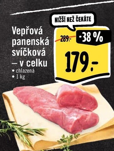 Vepřová panenská svíčková