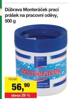 Prací prostředek na mastnou špínu Monteráček Důbrava