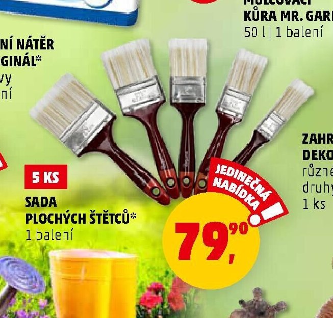 SADA PLOCHÝCH ŠTĚTCŮ