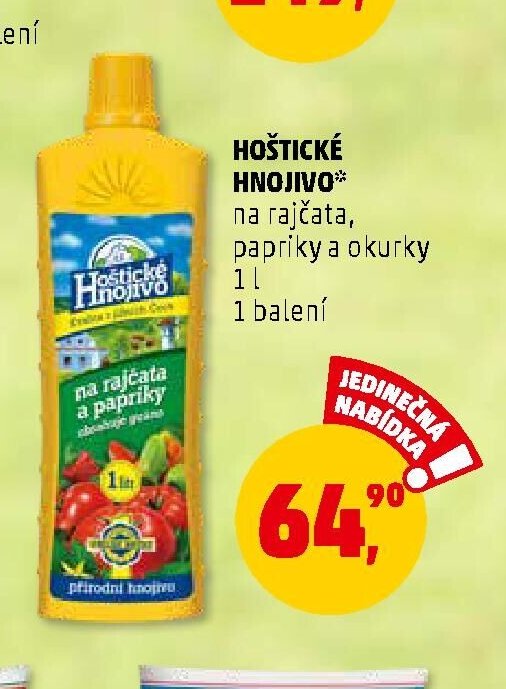 HOŠTICKÉ HNOJIVO