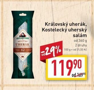 Královský uherák, Kostelecký uherský salám