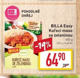 BILLA Easy Kuřecí maso se zeleninou