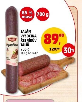 SALÁM VYSOČINA ŘEZNÍKŮV TALÍŘ