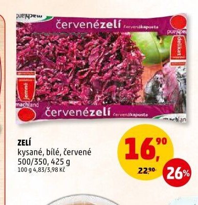 ZELÍ kysané, bílé, červené