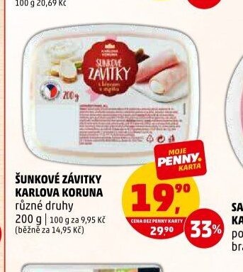 ŠUNKOVÉ ZÁVITKY KARLOVA KORUNA