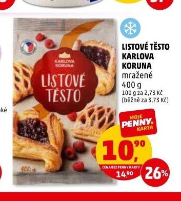 Listové těsto Karlova Koruna