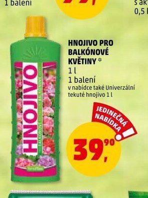 HNOJIVO PRO BALKÓNOVÉ KVĚTINY