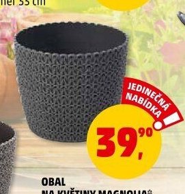 OBAL NA KVĚTINY MAGNOLIA různé barvy průměr 11 cm