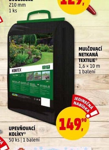 MULČOVACÍ NETKANÁ TEXTILIE 1,6 x 10 m