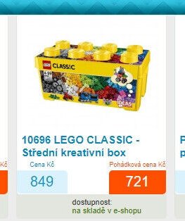 10696 LEGO CLASSIC - Střední kreativní box