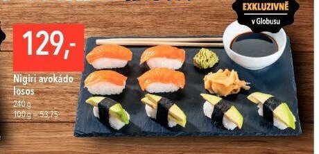 Nigiri avokádo losos