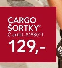 CARGO ŠORTKY