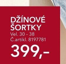 DŽÍNOVÉ ŠORTKY