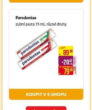 Parodontax zubní pasta 75 ml