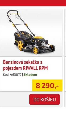 Benzínová sekačka s pojezdem RIWALL RPM - UNI HOBBY akcniletaky.com