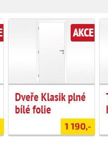 Dveře Klasik plné bílé folie - UNI HOBBY akcniletaky.com