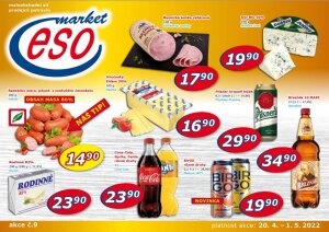 akční leták ESO MARKET 20.4.2022-1.5.2022