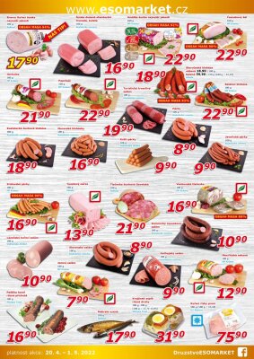 akční leták ESO MARKET 20.4.2022-1.5.2022