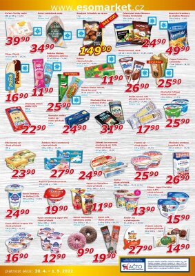 akční leták ESO MARKET 20.4.2022-1.5.2022