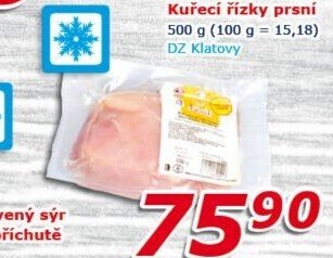 Kuřecí prsní řízky mražené DZ Klatovy