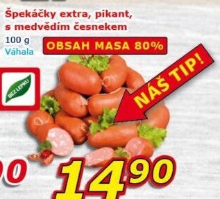 Špekáčky extra vázané Váhala