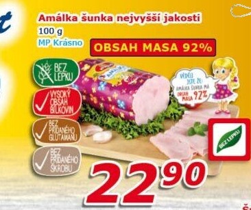 Šunka Amálka nejvyšší jakosti Krásno