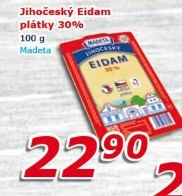 Sýr Eidam Jihočeský 30% Madeta