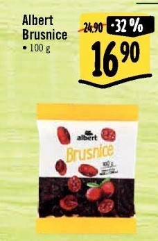 Brusinky klikvy sušené Albert